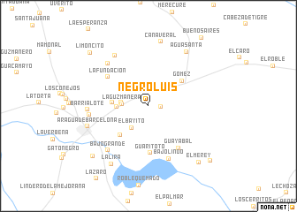 map of Negro Luis