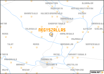 map of Négyszállás