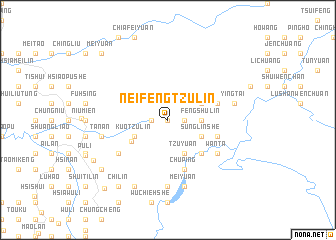 map of Nei-feng-tzu-lin