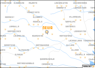 map of Neiva