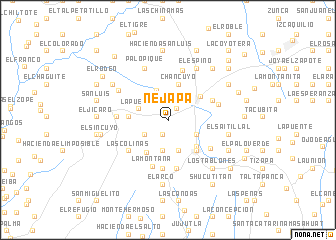 map of Nejapa