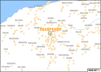 map of Nekafehan