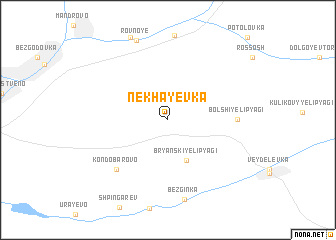 map of Nekhayevka