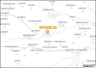 map of Nekhochi