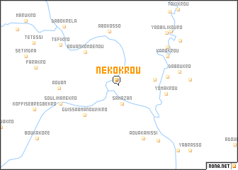 map of Nekokrou