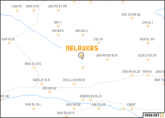 map of Neļaukas