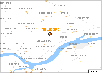 map of Nelidovo