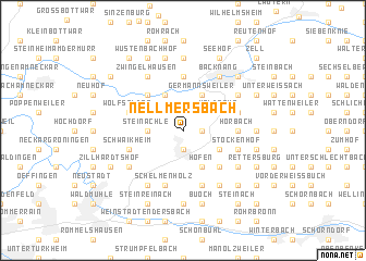 map of Nellmersbach