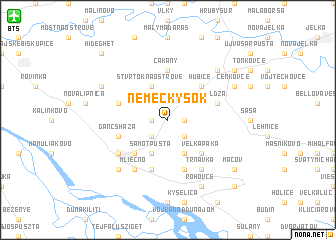 map of Nemecký Šók