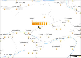 map of Nemeşeşti