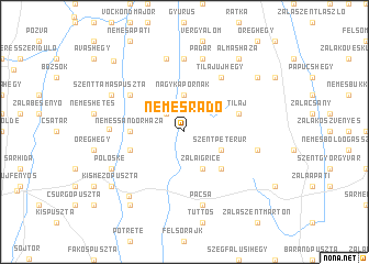 map of Nemesrádó