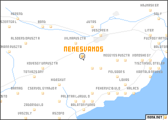 map of Nemesvámos