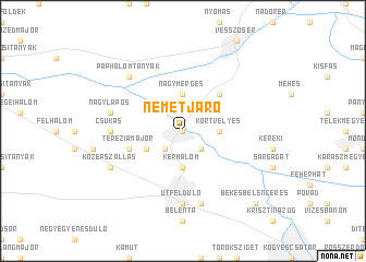 map of Németjáró