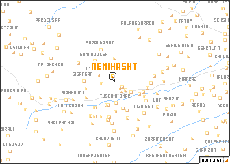map of Nemī Hasht