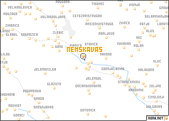 map of Nemška Vas