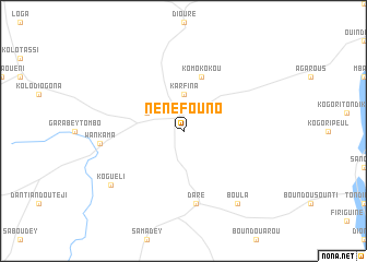 map of Nénéfouno