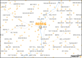 map of Nennig