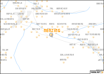 map of Nenzing