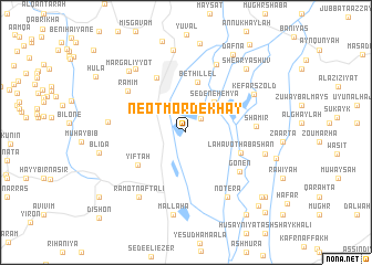 map of Neʼot Mordekhay