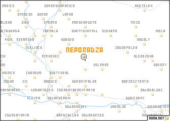 map of Neporadza