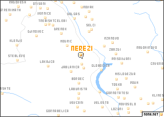 map of Nerezi