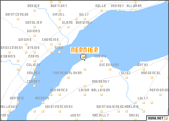map of Nernier