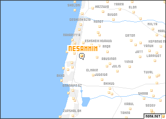 map of Nes ‘Ammim