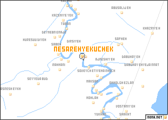 map of Nes̄āreh-ye Kūchek