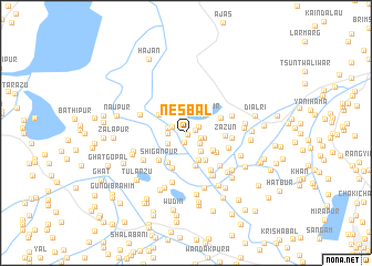 map of Nesbal