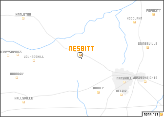 map of Nesbitt