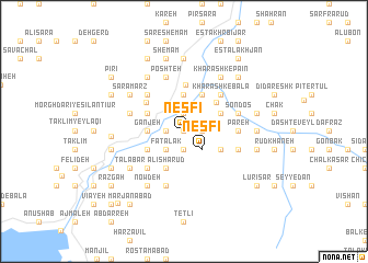 map of Neşfī