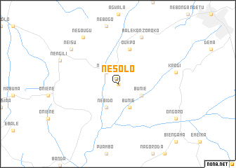 map of Nesolo