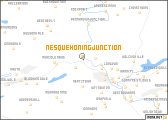 map of Nesquehoning Junction