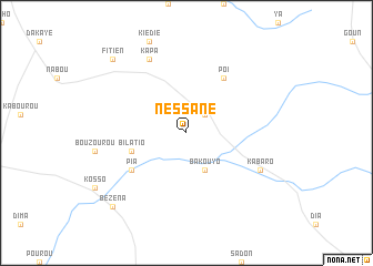 map of Nessané