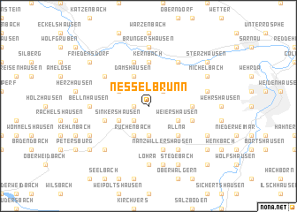 map of Nesselbrunn