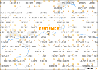 map of Neštědice