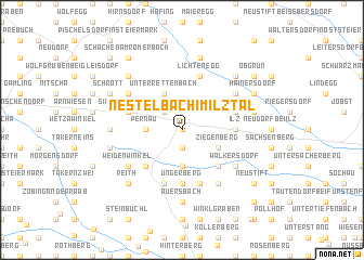 map of Nestelbach im Ilztal