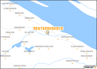 map of Nesterovskoye