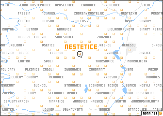 map of Neštětice