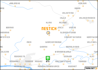 map of Neštich