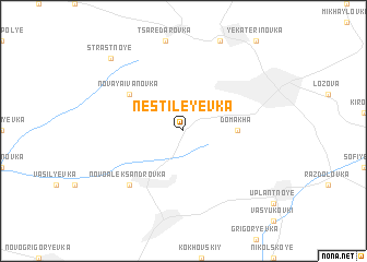 map of Nestileyevka