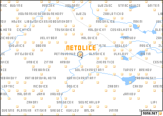 map of Netolice