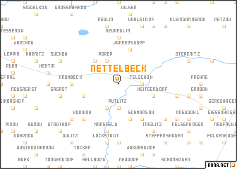 map of Nettelbeck