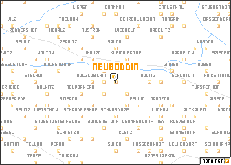 map of Neu Boddin