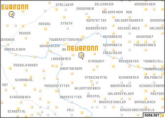 map of Neubronn