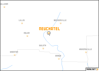 map of Neuchatel