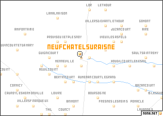 map of Neufchâtel-sur-Aisne