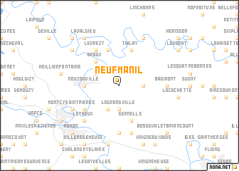 map of Neufmanil