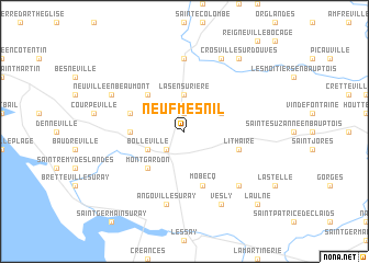 map of Neufmesnil