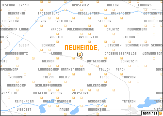 map of Neu Heinde